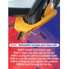 Punmew Trailer Wheel Lock 2 Pack Heavy-Duty Adjustable Anti-Theft Trailer