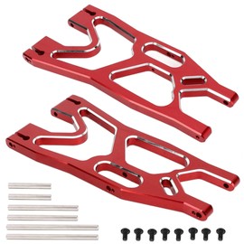 Alloy Lower Suspension Arms #7730#7731 Upgrade Parts for 1/5 XMaxx 1:5 X-Maxx 6S 77076-4 8S 77086-4 RC Car (Red