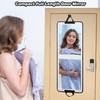 LPHUMEX Folding Door Mirror Full Length, 33x13 in White Hanging