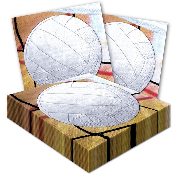 Servilletas de voleibol Havercamp (paquete de 48). 48 servilletas de cóctel de voleibol en auténtico camuflaje A-tacs de alta resolución. Dimensiones plegado: 12,7 x 12,7 cm. Parte de la colección de voleibol.