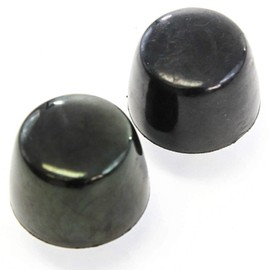 2-piece Black Rubber Bumper Cushion Hood Stoppers Body Replacement for 2007-2018 Wrangler Jk