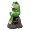 Wowser Grumpy Frog Garden Statue, Cast Resin Garden Figurine, Home