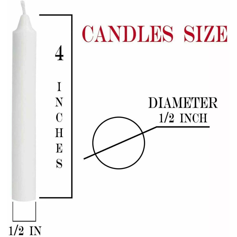 NORDICO Candlelights 120 Bulk White Christmas Tree Candles For Chime,