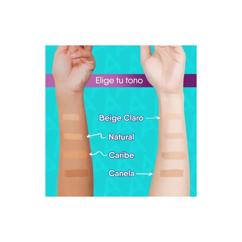Maquillaje En Polvo Compacto Tono canela 10g Asepxia