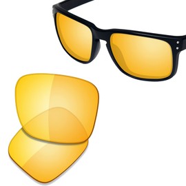 Saucer Premium Replacement Lenses for Oakley Holbrook XL OO9417 Sunglasses, High Defense - HD Yellow Non Polarised
