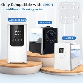 ShufudeJa Humidifier Mineral Absorption Pad 20 Pack, Replacement Filter Compatible with LEVOIT LV600S, LV600HH, OasisMist450S Humidifiers