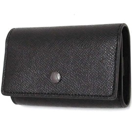 Coach F73992 QB/BK Key Holder COACH Outlet Cross-Grain Leather 5 Row Key Case/Key Holder, Black