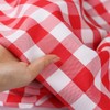 Zdada Red and White Check Table Cover Fabric Checker Table