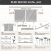 TEAKMAMA Ceiling Curtain Track,Heavy-Duty Silent Rail Set,6ft-9ft, White