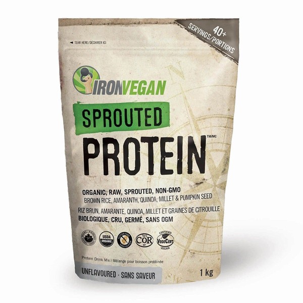 Iron Vegan Sprouted Protein Unflavoured 1kg