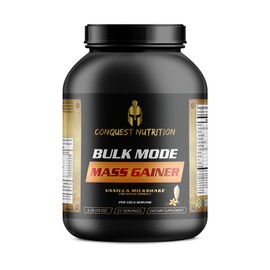 Conquest Bulk Mode Mass Gainer Vanilla Milkshake Flavor Low Sugar Formula - 6lbs