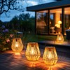 Homemory Solar Lanterns Outdoor Waterproof Hanging Lights, Outside Solar Lamp