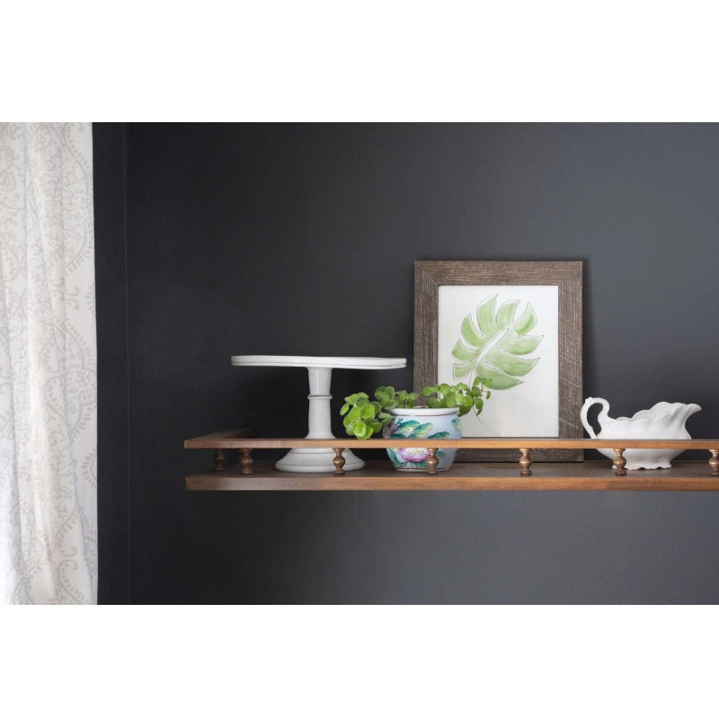 HomeRoots 14" X 18" Rustic Farmhouse Espresso Wood Frame