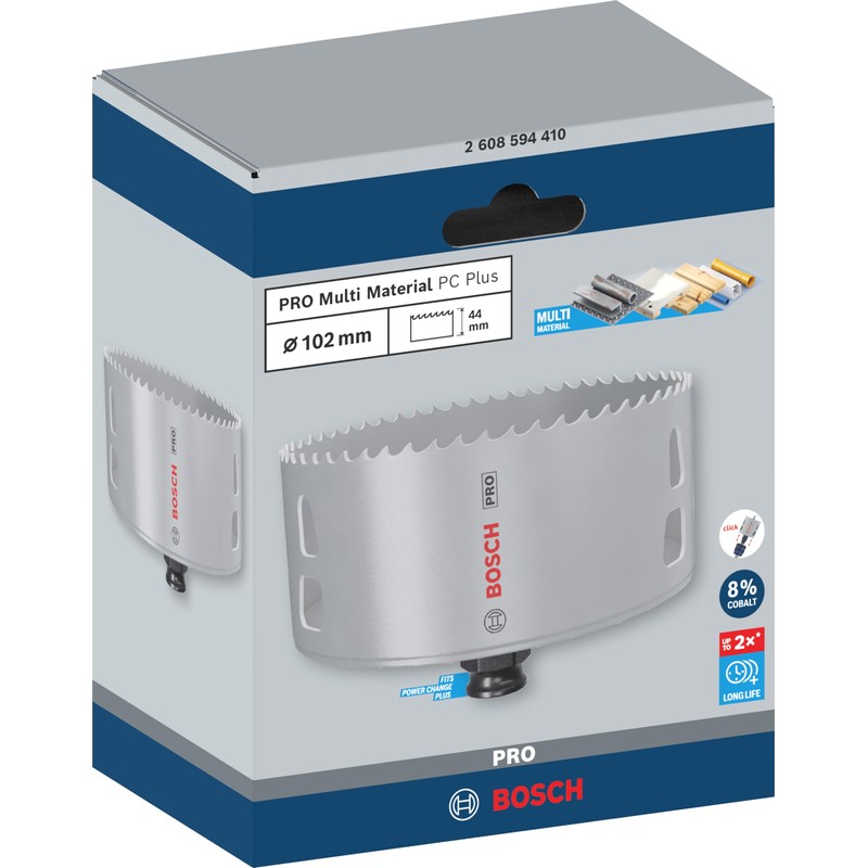 Bosch 1x PRO Multi Material Power Change Plus Hole Saw