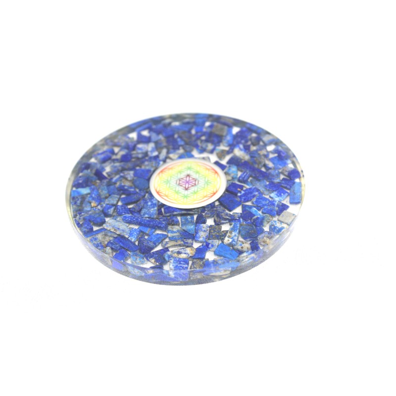 Prajet Energized Orgonite Healing Crystal Round Tea Coaster Approx. Diameter