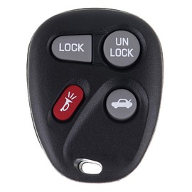 Keyless Entry Remote Car Key Fob Fits for 1997-1999 for Chevy for K2500 Suburban 7.4L 1999-2000 for Chevy for Silverado 1500 4.8L 1996-2002 for Chevy for Camaro 3.8L 1 PC 4 Buttons
