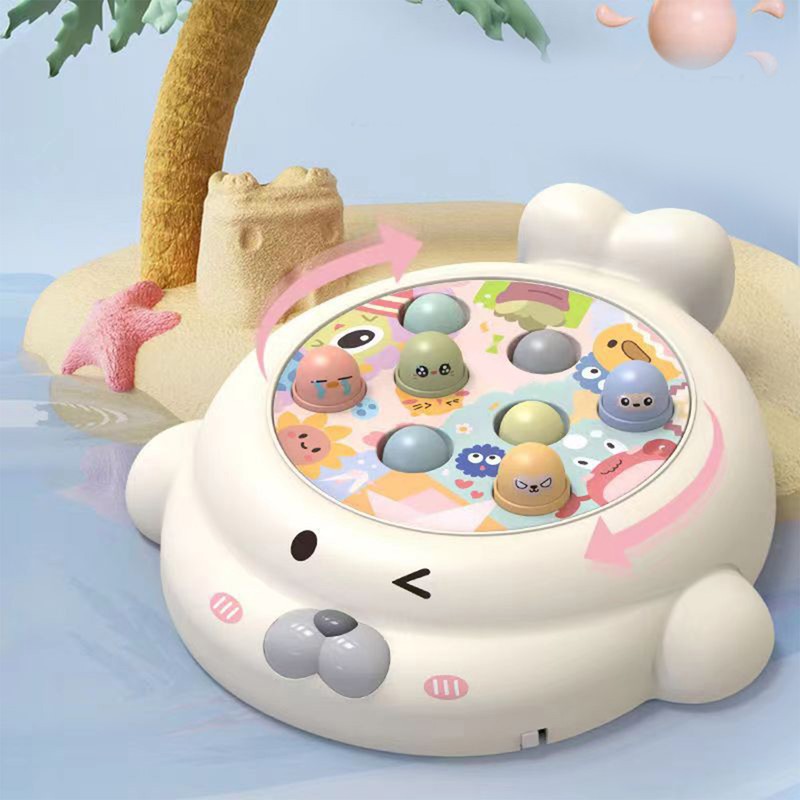 Kids Interactive Whack Toy Educational Sound Light Animal Shape Hammering