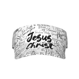 Jesus Faith Visor Hat, Fashion Sports Sun Visor Hat, Adjustable Golf Hats for Women Men