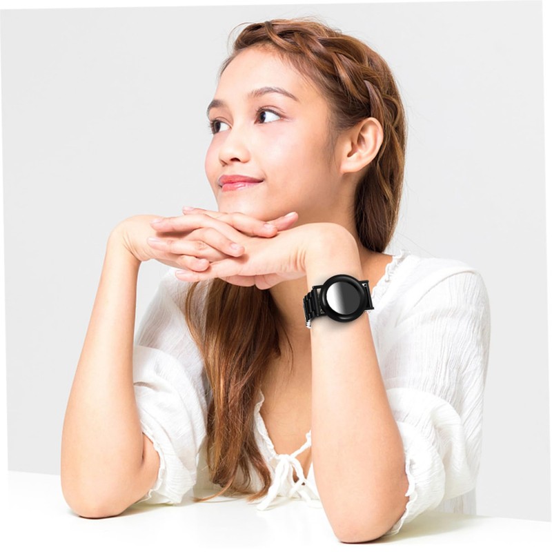jojofuny Watch Band with Anti-lost Protective Case for Steel Strap