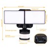 EMANER Dusk-to-Dawn Floodlights with Motion Sensor, 4 Lighting Modes, 2800lm