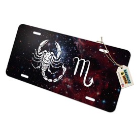 Graphics and More Scorpio Scorpion Zodiac Sign Horoscope in Space Novelty Metal Vanity Tag License Plate