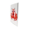 Cute Red Crab Wall Plate Stainless Steel Switch Wall Plates
