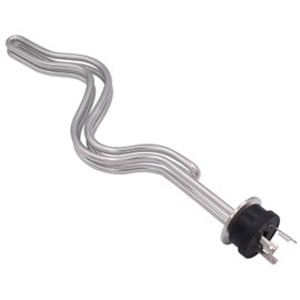 DERNORD 240V 5500W Tri-clamp Ripple Heating Element Stainless Steel Immersion Water Heater with 3-Wire Electrical Locking Plug (1.5 Inch Tri clamp)