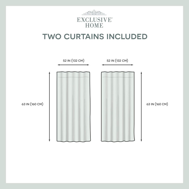 Exclusive Home Curtains Exclusive Home Catarina Layered Solid Room Darkening