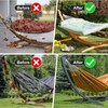 Waterproof 11-12 FT Hammock Cover, 210T Sun Rain UV Dust