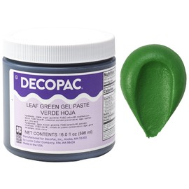 DecoPac Food Coloring | Paste Made In USA With Intense Colors, Food Color (Leaf Green) 16oz Leaf Green Food Coloring For Bakers
