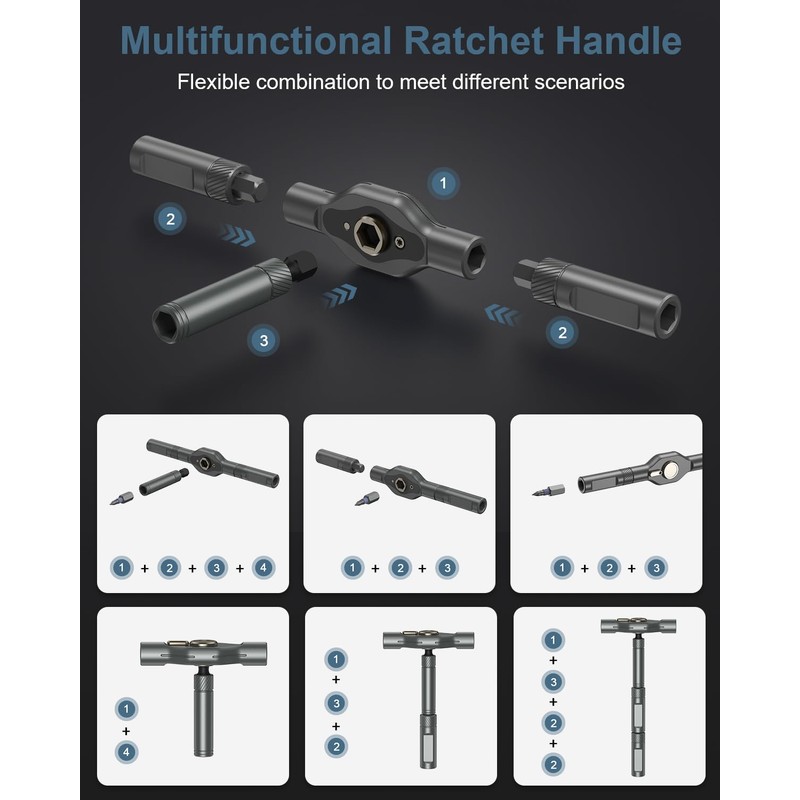 Upgraded 42 in 1 Magnetic Screwdriver Set, Ankilo DIY Ratchet