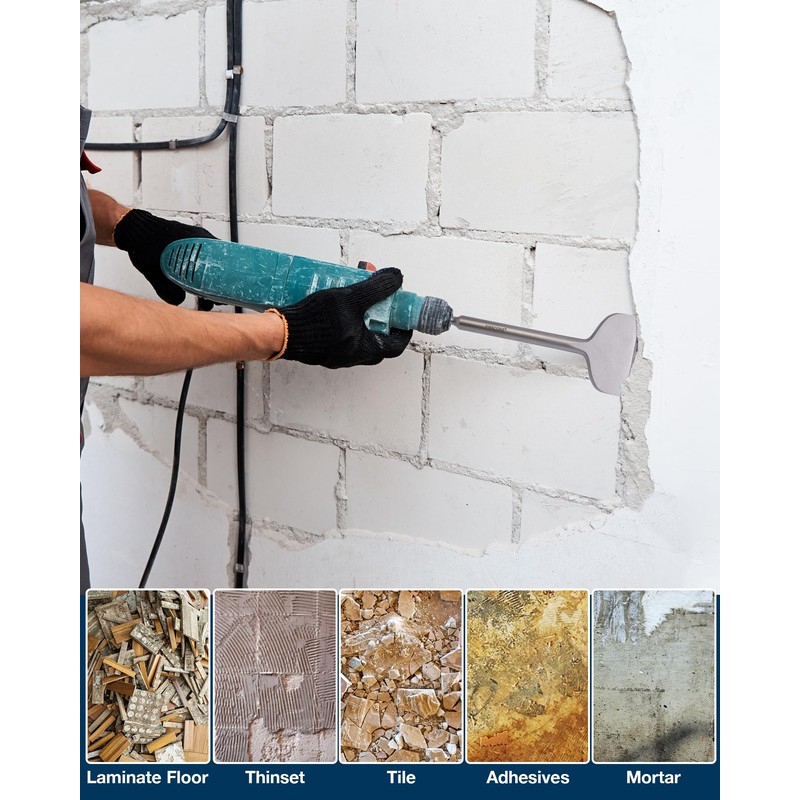 SDS Plus Chisel, Firecore 4 Inch by 11 Inch Tile