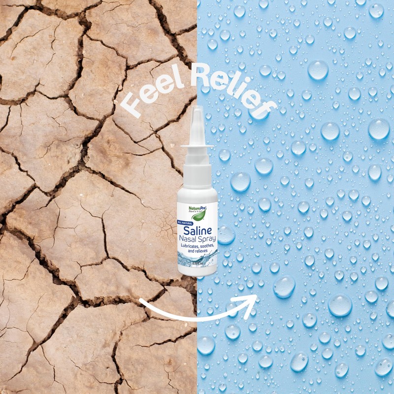 NaturePro All Natural Saline Nasal Spray, 0.75 fl. oz., Kosher,