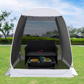 Alvantor 6x6 FT Pop Up Screen Tent - Instant Setup Gazebo with Mosquito Net & UV Protection for Patio, Backyard, and Camping (Fits 2-3 Adults),Gray