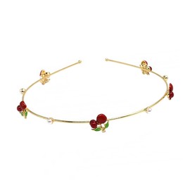 VICASKY Attractive Cherry Hair Hoops for Elegant Headwear for Weddings Parties Photography Durable Hair Accessories Non Fading Design for Special Occasions