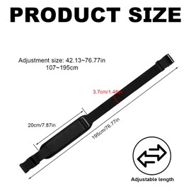 DEANKEJI Carrying Strap, Balance Bike, Pack of 2 Surfboard Carrying Strap, Adjustable Balance Bike Shoulder Strap, Non-Slip Black Bicycles Carry Strap, for Skateboards, Hoverboards, Beach Chairs