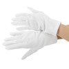 [SANDAI] Black Extra Women's Formal Dress Gloves, White, S, M,
