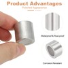 sourcing map 1/2"(12mm) Aluminum Crimping Loop Sleeve, Wire Rope Stop
