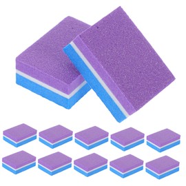 Healeved 50pcs Double-sided Nail Buffer Sponges for Manicure Versatile Nail Art Supplies Easy to Use Buffing Blocks for Polishing