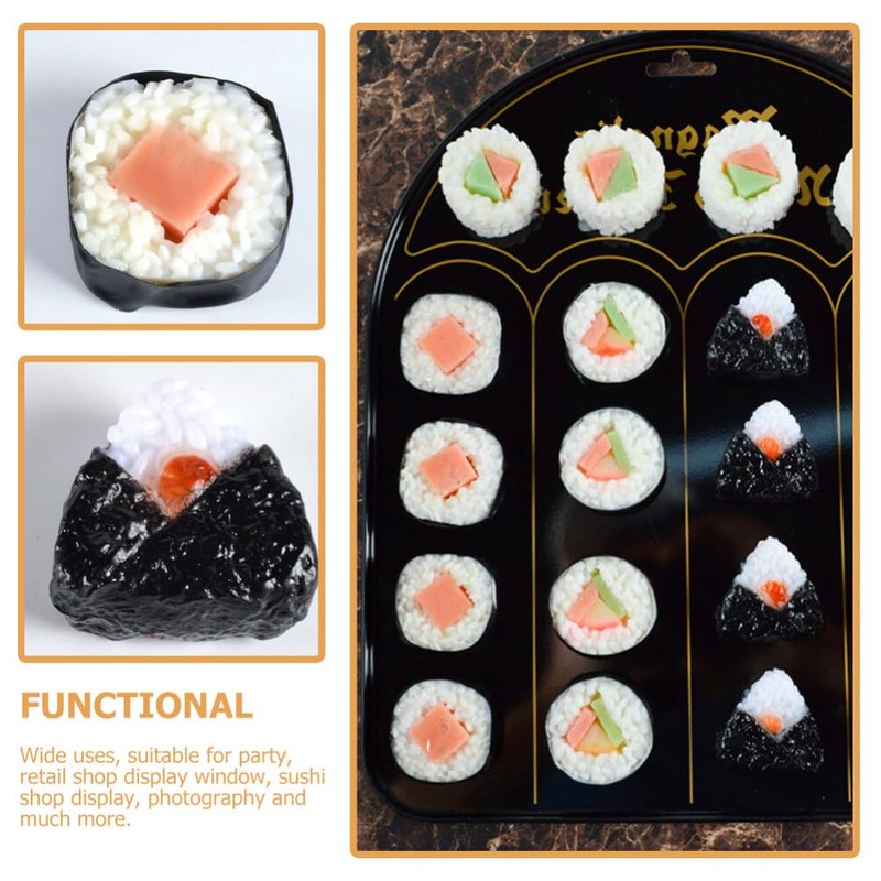 STOBOK 6 pezzi di sushi artificiali realistici finti panini di