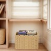 Paper Rope Magazine Holder with Scalloped Edge – Handwoven Floor