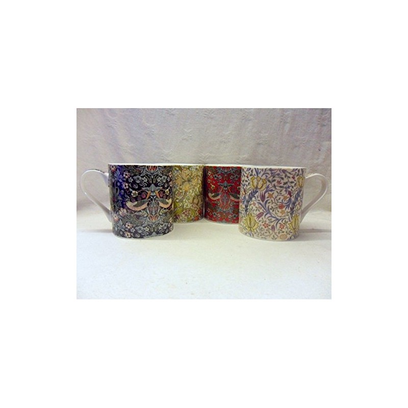 Set of 4 Extra Large China Mugs in Vintage William