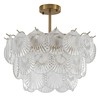 Surpars House Crystal Chandeliers,Modern Golden Chandelier, 6 Heads Ceiling Light