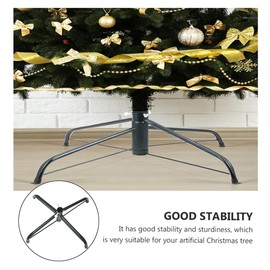 Mttbiuu Christmas Tree Stand- Xmas Tree Bracket Iron Christmas Tree Base, Universal Foldable Xmas Tree Stand for Artificial Christmas Tree (35cm/13.78inch)