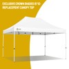CROWN SHADES 10x15 Canopy Replacement Top - Only Compatible with