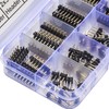 Yoeruyo Pin Headers 2.54mm Header Connector Kit, 2 Row Male