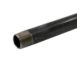 Supply Giant QDCM1236 36" Long Pre-Cut Black Steel Pipe with 1/2" Nominal Size Diameter