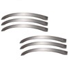 MARGUERASW 6 Piece Modern Chrome Brushed Nickel T-Shaped Kitchen Cabinet