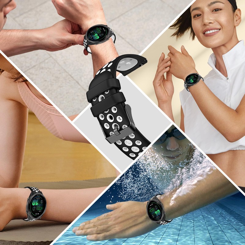 Garmin forerunner 570 42mm 用 バンド 時計バンド 防水時計替えベルト シリコン製 交換ベルト