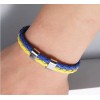 Support Ukraine Unisex Multilayer Leather Bracelet